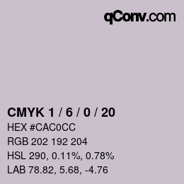 Color code: CMYK 1 / 6 / 0 / 20 | qconv.com