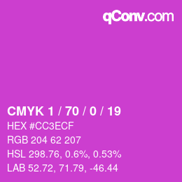 Color code: CMYK 1 / 70 / 0 / 19 | qconv.com