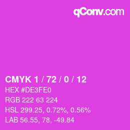 Color code: CMYK 1 / 72 / 0 / 12 | qconv.com