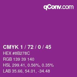 Color code: CMYK 1 / 72 / 0 / 45 | qconv.com