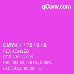 Color code: CMYK 1 / 72 / 0 / 8 | qconv.com