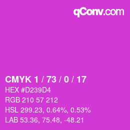 Color code: CMYK 1 / 73 / 0 / 17 | qconv.com