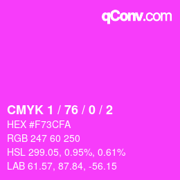 Color code: CMYK 1 / 76 / 0 / 2 | qconv.com