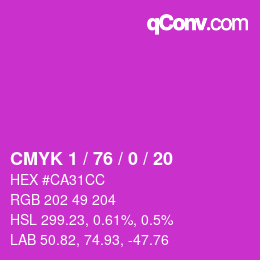 Color code: CMYK 1 / 76 / 0 / 20 | qconv.com