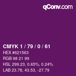 カラーコード: CMYK 1 / 79 / 0 / 61 | qconv.com