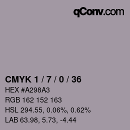 颜色代码: CMYK 1 / 7 / 0 / 36 | qconv.com