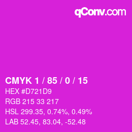 Color code: CMYK 1 / 85 / 0 / 15 | qconv.com