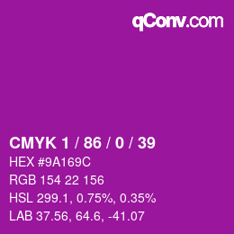 Color code: CMYK 1 / 86 / 0 / 39 | qconv.com
