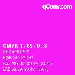 Color code: CMYK 1 / 89 / 0 / 3 | qconv.com