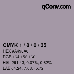 Color code: CMYK 1 / 8 / 0 / 35 | qconv.com