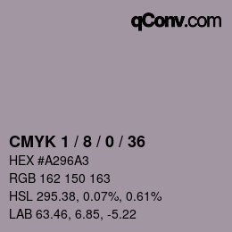 Color code: CMYK 1 / 8 / 0 / 36 | qconv.com