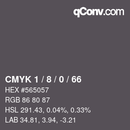 Color code: CMYK 1 / 8 / 0 / 66 | qconv.com