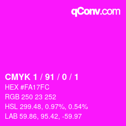 Color code: CMYK 1 / 91 / 0 / 1 | qconv.com