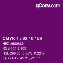 Color code: CMYK 1 / 92 / 0 / 59 | qconv.com