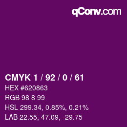 Color code: CMYK 1 / 92 / 0 / 61 | qconv.com