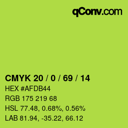 颜色代码: CMYK 20 / 0 / 69 / 14 | qconv.com