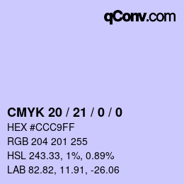 Color code: CMYK 20 / 21 / 0 / 0 | qconv.com