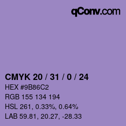 Código de color: CMYK 20 / 31 / 0 / 24 | qconv.com