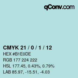 カラーコード: CMYK 21 / 0 / 1 / 12 | qconv.com