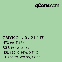 Código de color: CMYK 21 / 0 / 21 / 17 | qconv.com