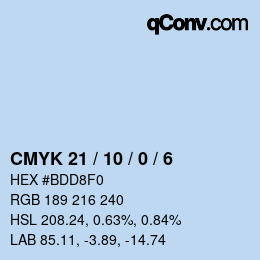 Color code: CMYK 21 / 10 / 0 / 6 | qconv.com