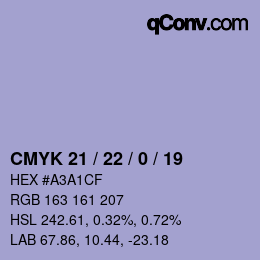 Código de color: CMYK 21 / 22 / 0 / 19 | qconv.com
