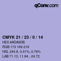 Color code: CMYK 21 / 23 / 0 / 14 | qconv.com