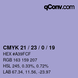 颜色代码: CMYK 21 / 23 / 0 / 19 | qconv.com
