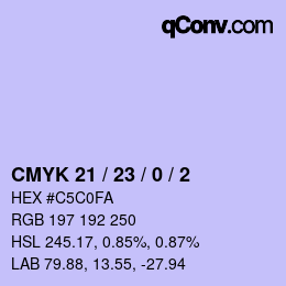 Color code: CMYK 21 / 23 / 0 / 2 | qconv.com