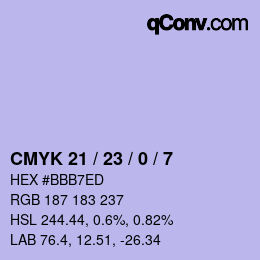 Color code: CMYK 21 / 23 / 0 / 7 | qconv.com