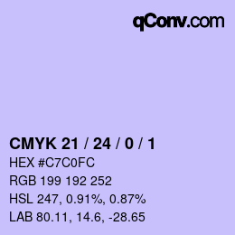 颜色代码: CMYK 21 / 24 / 0 / 1 | qconv.com