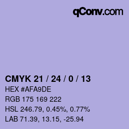 Color code: CMYK 21 / 24 / 0 / 13 | qconv.com