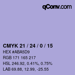 Color code: CMYK 21 / 24 / 0 / 15 | qconv.com