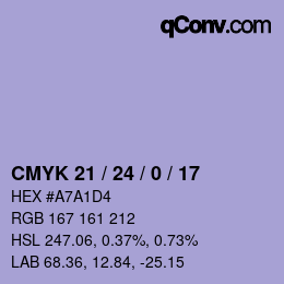 カラーコード: CMYK 21 / 24 / 0 / 17 | qconv.com