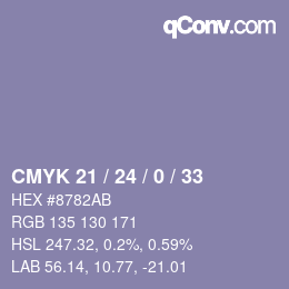 Color code: CMYK 21 / 24 / 0 / 33 | qconv.com