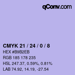 Color code: CMYK 21 / 24 / 0 / 8 | qconv.com