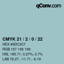 カラーコード: CMYK 21 / 2 / 0 / 22 | qconv.com