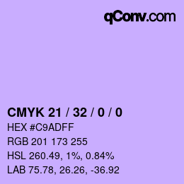 Color code: CMYK 21 / 32 / 0 / 0 | qconv.com