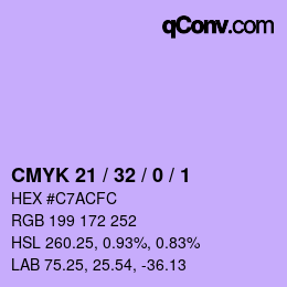 Color code: CMYK 21 / 32 / 0 / 1 | qconv.com