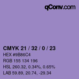 Color code: CMYK 21 / 32 / 0 / 23 | qconv.com