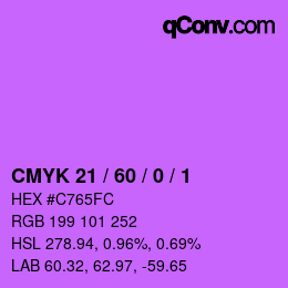 カラーコード: CMYK 21 / 60 / 0 / 1 | qconv.com