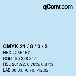 カラーコード: CMYK 21 / 8 / 0 / 3 | qconv.com