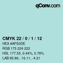 颜色代码: CMYK 22 / 0 / 1 / 12 | qconv.com