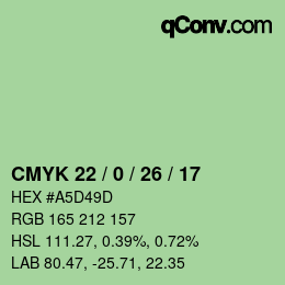 Código de color: CMYK 22 / 0 / 26 / 17 | qconv.com