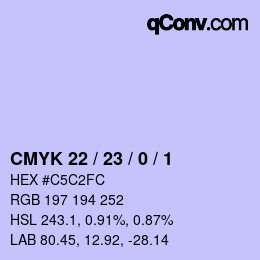 Color code: CMYK 22 / 23 / 0 / 1 | qconv.com