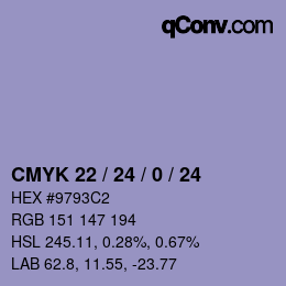 Color code: CMYK 22 / 24 / 0 / 24 | qconv.com