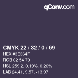 颜色代码: CMYK 22 / 32 / 0 / 69 | qconv.com