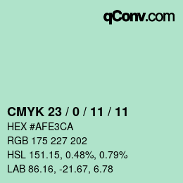 カラーコード: CMYK 23 / 0 / 11 / 11 | qconv.com
