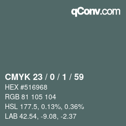 颜色代码: CMYK 23 / 0 / 1 / 59 | qconv.com