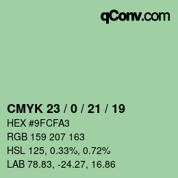 Código de color: CMYK 23 / 0 / 21 / 19 | qconv.com